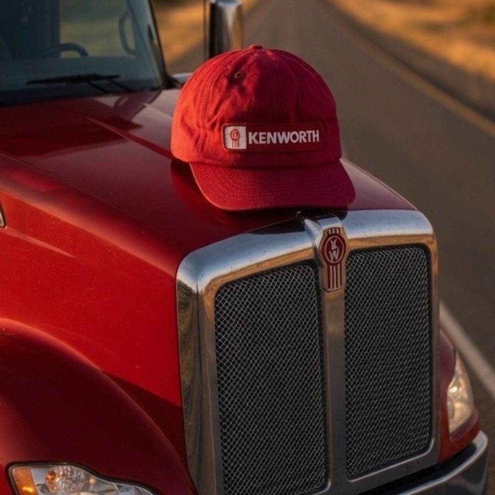 Vintage Kenworth Trucker Hat Red‎ Snapback Tonkin Inc Seattle Patch Cap